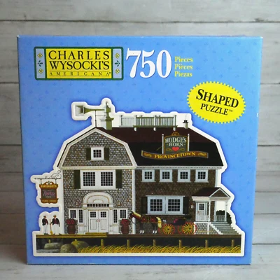 Charles Wysocki Clammers at Hodge's Horn 750 PC Shaped Jigsaw Puzzle NEW - Image 1 of 4