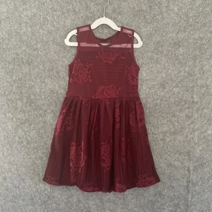 Children's Place Burgundy Dress Semi-Formal 6X/7 - Picture 1 of 8