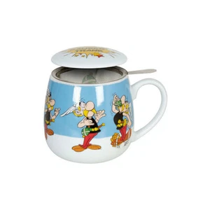 Asterix Zaubertrank Kuschelbecher mit Sieb und Deckel Teebecher Teetasse Könitz - Bild 1 von 1