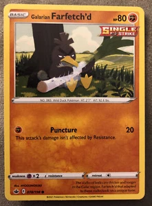 2021 Pokemon TCG Chilling Reign Sword & Shield Galarian Farfetch’d 078/198 NM - Picture 1 of 2