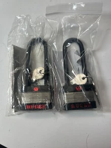2X— STURM RUGER 5035 GUN PAD LOCK NOS Black & Red 2 Keys & Manual - Picture 1 of 3