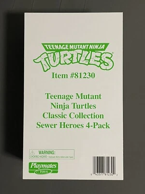 Nuevo Playmates Teenage Mutant Ninja Turtles Colección Clásica Héroes de Alcantarilla Paquete de 4 Foto 1 de 4