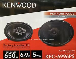 NEW Kenwood KFC-6996PS 6"x9" 5-Way Coaxial Car Audio Speakers (PAIR) 6x9