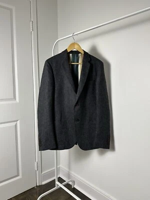  Chaqueta Blazer Gucci Tweed 2 Botones Forro Estampado Seda 52R Foto 1 de 4