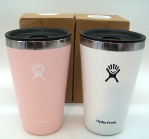 Hydro Flask 16 oz All Around Stainless Steel Insulated Tumbler Trillium & White - Picture 1 of 6