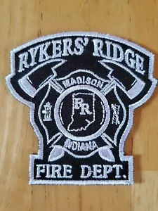 Neu bestickt Madison Indiana Rykers' Ridge Feuerwehr Aufnäher Feuerwehrmänner Axt - Bild 1 von 2