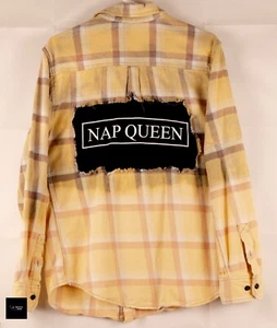 Mossimo Supply Co Herren Flanellhemd mit Knopfleiste Größe Medium gelb kariert individuell - Bild 1 von 3