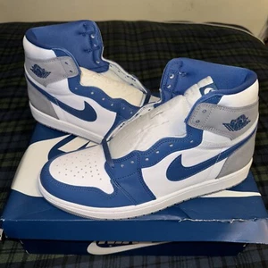 Size 12 - Jordan 1 Retro OG High True Blue DZ5485-410 - Picture 1 of 19