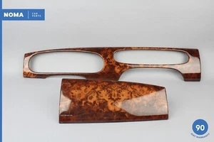 04-09 Jaguar XJ8 VDP X358 Dashboard Wood Veneer Trim Set of 2 5W9MF044D70AA OEM - Picture 1 of 12