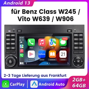 per Mercedes Benz Classe A B W169 W245 Android 14 Radio BT GPS Autoradio CarPlay - Foto 1 di 13