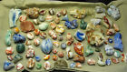 1932-36 Pennsboro Alley marble pieces, misc 1 flat Abalone, some awesome pieces