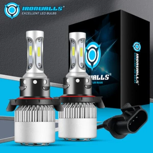 2x H13 9008 LED Headlight Super Bright Bulbs Kit 330000LM White Hi-Lo Beam 6000K - Picture 1 of 12