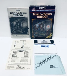 TEMPLE OF APSHAI TRILOGY for IBM PC/Tandy, with Manual and Command Card EPYX - Picture 1 of 9
