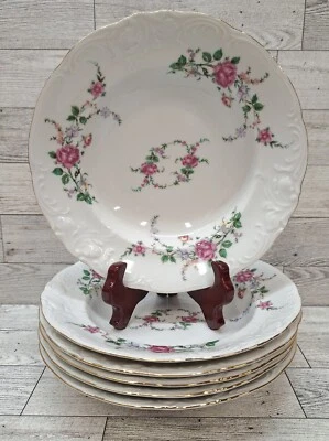 Juego de 6 cuencos de sopa redondos Royal Kent Collection Polonia ROSA BÁVARA China 8" Foto 1 de 4
