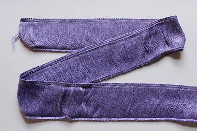 2 m Fransenborte, flieder, Breite: ca. 47 mm, Material: 100 % Viskose - Bild 1 von 4