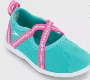 Speedo Kids Mary Jane Turquoise Water Shoes - Little Kid Size XL 11 / 12 NWT! - Picture 1 of 3