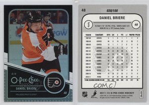2011-12 O-Pee-Chee Rainbow Foil Black Border /100 Daniel Briere #48