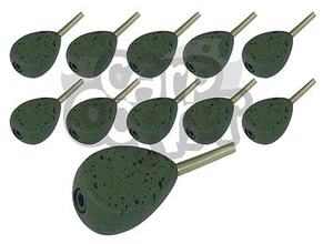 Carp Lead Weights Inline Flat Pear Casting Fishing Leads 1.5oz 2oz 2.5oz 3oz NGT - Picture 1 of 2