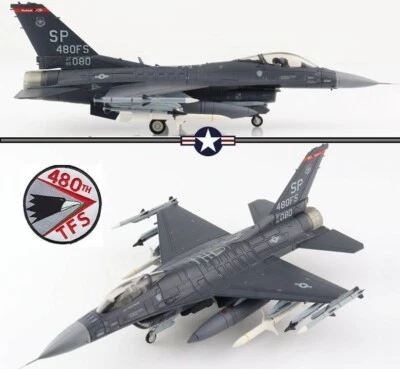 Hobby Master 1/72 HA38001 F-16C Falcon USAF 480th FS Warhawks Have Glass coating - Image 1 of 4