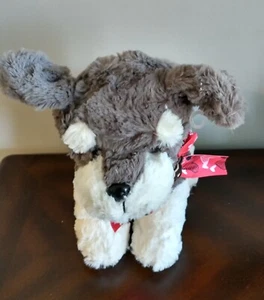 Gray And White Walmart 12"  Husky Puppy Love Plush.  Brand New - Picture 1 of 6