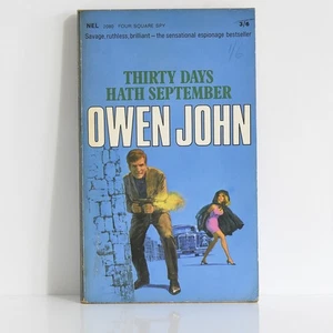 OWEN JOHN Thirty Days Hath September - 1968 New English Library 1st thus - Spies - Picture 1 of 4