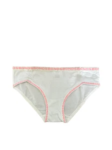 Bonds Girls Underwear Briefs Shorties White Everyday Kids Undies 14/16 - Picture 1 of 4