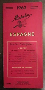 GASTRONOMIE CUISINE GUIDE MICHELIN ROUGE ESPAGNE 1962 - Picture 1 of 1