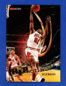 DENNIS RODMAN, 1996-97 NBA HOOPS HIPNOTIZED INSERT #H4 - Picture 1 of 2