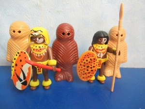 3 Mumie Hülle + 2 Dschungel Eingeborere Urwald Afrikaner Figuren Playmobil 7831 - Bild 1 von 1