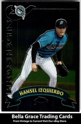 2002 Topps Traded & Rookies Hansel Izquierdo #T232 Florida Marlins Chrome Rookie - Image 1 of 2