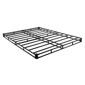 Box Spring Queen Size Bed Frame with Fabric Cloth 79.1 L x 59.4 W x 4 H in - Picture 1 of 12
