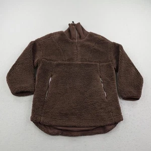 Varley Jacke Damen XS braun Stratton Sherpa Fleece 1/4 Zip Pullover kuscheliger Mantel - Bild 1 von 10
