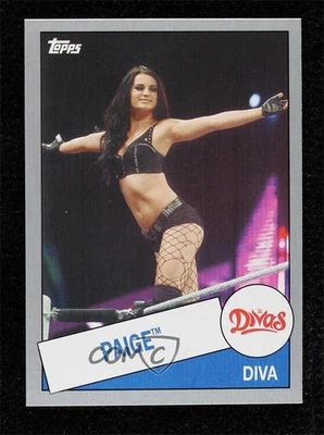 2015 Topps Heritage WWE Divas Silver Paige #60 Rookie RC - Image 1 of 2