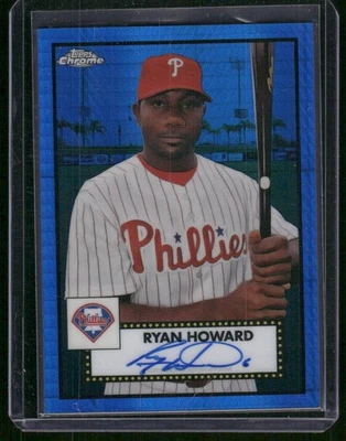 2021 Topps Chrome Platinum Anniversary #PA-RHO Ryan Howard Blue Auto /99 - Image 1 of 2