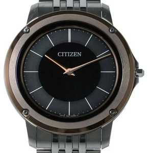 CITIZEN WATCH ECO-DRIVE ONE AR5055-58E 8826-T025358 BLACK STAINLESS STEEL MEN'S - Picture 1 of 10