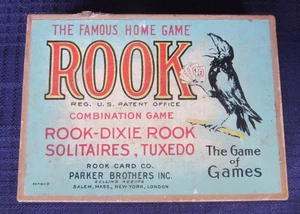 1913 Antique THE FAMOUS HOME GAME ROOK Game of Games Parker Brothers Complete - Picture 1 of 15