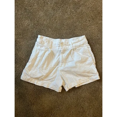 Bella Dahl White Shorts Women's Casual Summer Cotton Blend - Image 1 of 4