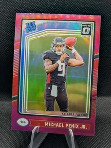 2024 NFL Optic MICHAEL PENIX JR. Rated Rookie Pink Prizm RC ATLANTA FALCONS #279 - Foto 1 di 2