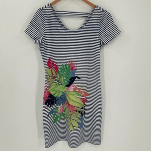 Tommy Bahama Sunset Shadow Etuikleid Kurzarm Ocean Deep Damen Small - Bild 1 von 5