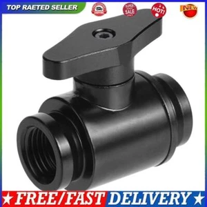 G1/4 Vent Valve Aluminum Handle Double Inner Teeth Waterway Control(Black) - Afbeelding 1 van 9