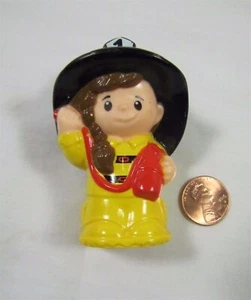 Fisher Price Little People FIRE WOMAN FIREFIGHTER GIRL for FIRETRUCK Fireman - Picture 1 of 3