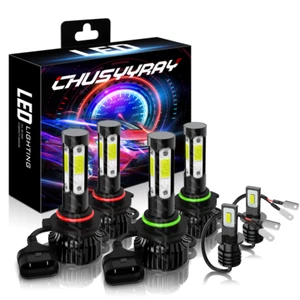 For Tahoe 1995-1999 - 6000K LED Headlight High/Low Fog Light Bulbs - Picture 1 of 17