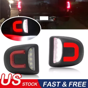 2x Conjunto de luz de placa de licencia LED para Chevy Silverado GMC Sierra 1500 2500 3500 - Imagen 1 de 12
