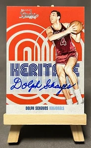 2009-10 Panini Studio Heritage Auto on Card /99 - Dolph Schayes #17 / Nationals - Bild 1 von 3