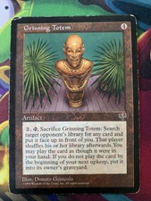 1x Grinning Totem- Mirage- MTG Magic the Gathering Card- Artifact- Free Shipping