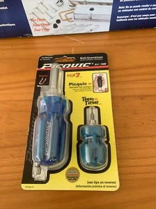 PICQUIC Combo Screwdriver Set - DASH 7 / TEENY TURNER - Multi Bit - Blue 1b - Picture 1 of 3