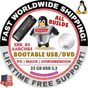 ORACLE LINUX OS 9.5 BOOT USB/DVD AARCH64 / x86_64 / ALL VERSIONS / FAST SHIP - Picture 1 of 36