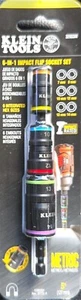 Klein Tools 6-in-1 Impact Rated Flip Socket Set Metric 6-Piece 6Pt. Socket Set - Picture 1 of 21