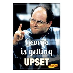 ATA-BOY SEINFELD GEORGE IS GETTING UPSET MAGNET 2.5” X 3.5” NEW - Picture 1 of 1