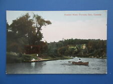 Toronto Ontario Humber River Canoeing 1911 Postcard ON
